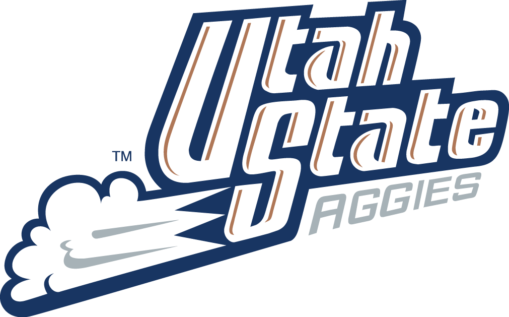 Utah State Aggies 1996-2011 Wordmark Logo 01 vinyl decal